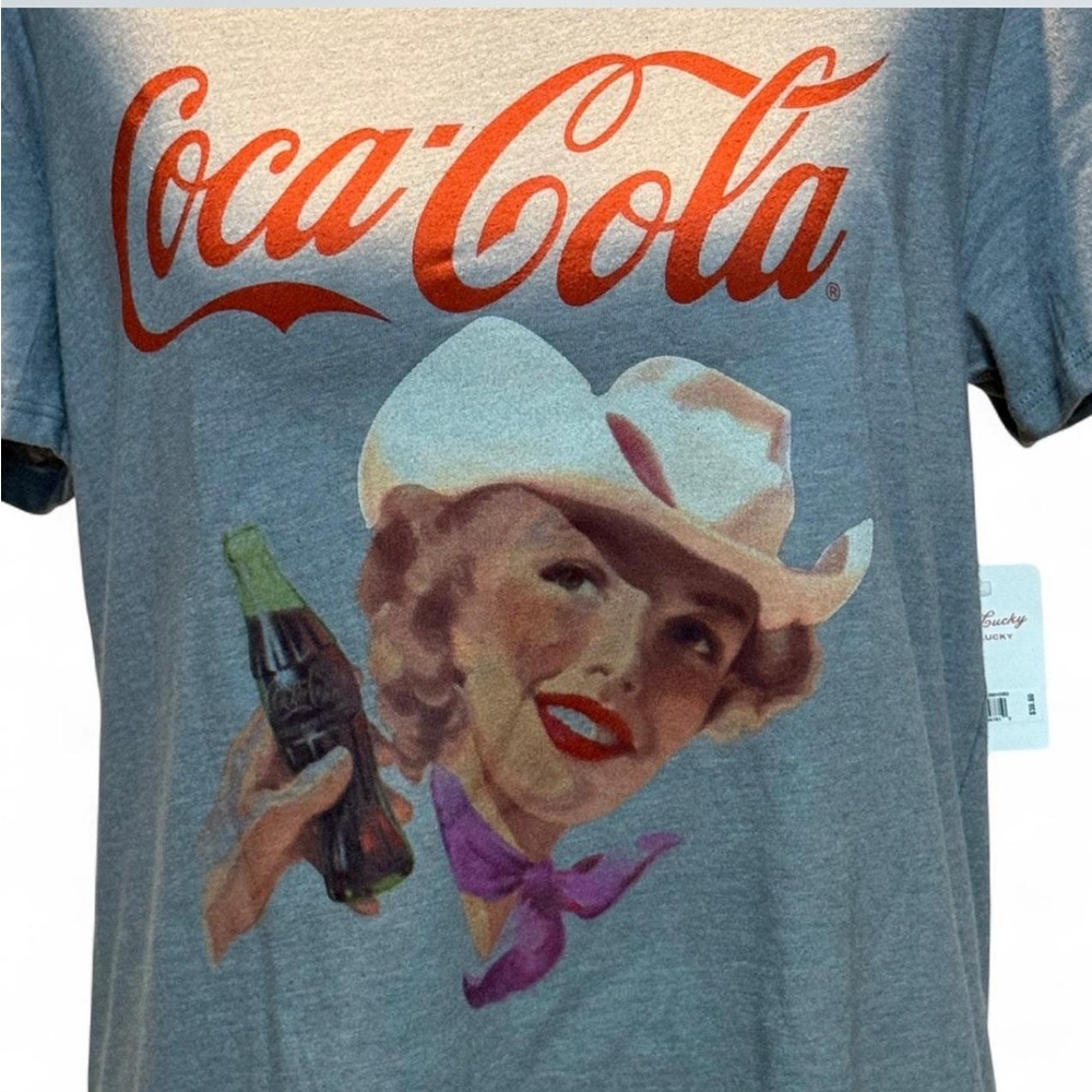 Lucky Brand X Coca-Cola Sz Medium Tee. P-P20” L25”